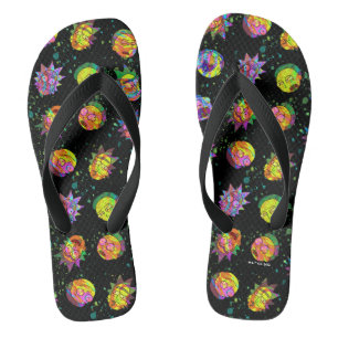 RICK UND MORTY™   Psychedelisches Muster Badesandalen