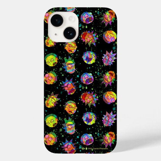 RICK UND MORTY™ | Psychedelisches Muster Case-Mate iPhone Hülle (Rückseite)