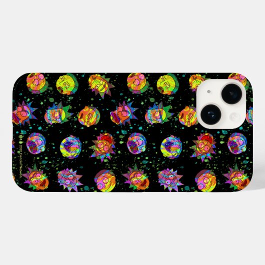 RICK UND MORTY™ | Psychedelisches Muster Case-Mate iPhone Hülle (Rückseite (Horizontal))