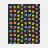 RICK UND MORTY™ | Psychedelisches Muster Fleecedecke (Vorderseite)