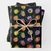 RICK UND MORTY™ | Psychedelisches Muster Geschenkpapier Set (Beispiel)