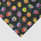 RICK UND MORTY™ | Psychedelisches Muster Seidenpapier (Ausschnitt)