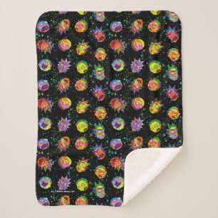 RICK UND MORTY™   Psychedelisches Muster Sherpadecke