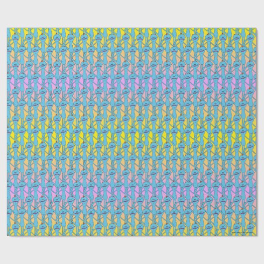 RICK UND MORTY™ | Rainbow Herr Meeseeks Pattern Geschenkpapier (Flach)