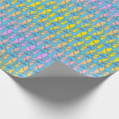 RICK UND MORTY™ | Rainbow Herr Meeseeks Pattern Geschenkpapier (Ecke)