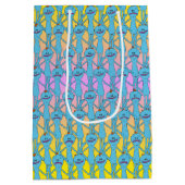 RICK UND MORTY™ | Rainbow Herr Meeseeks Pattern Mittlere Geschenktüte (Rückseite)