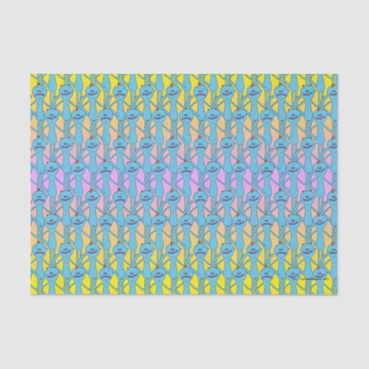 RICK UND MORTY™ | Rainbow Herr Meeseeks Pattern Seidenpapier (Vorderseite)