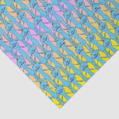 RICK UND MORTY™ | Rainbow Herr Meeseeks Pattern Seidenpapier (Ausschnitt)