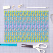 RICK UND MORTY™ | Rainbow Herr Meeseeks Pattern Seidenpapier (Handwerk)