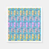 RICK UND MORTY™ | Rainbow Herr Meeseeks Pattern Serviette (Vorderseite)
