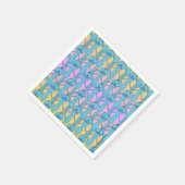 RICK UND MORTY™ | Rainbow Herr Meeseeks Pattern Serviette (Ecke)