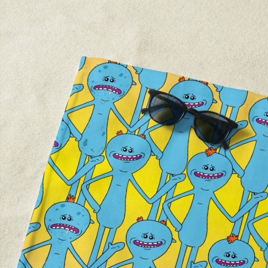 RICK UND MORTY™ | Rainbow Herr Meeseeks Pattern Strandtuch (Beispiel)