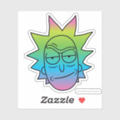 RICK UND MORTY™ | Rainbow Rick Head Aufkleber (Blatt)