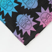 RICK UND MORTY™ | Rainbow Rick Head Fleecedecke (Ecke)