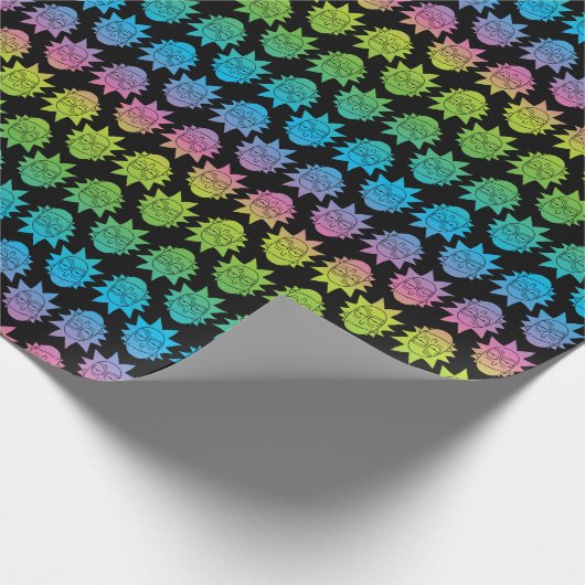 RICK UND MORTY™ | Rainbow Rick Head Geschenkpapier (Ecke)