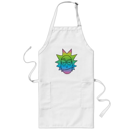 RICK UND MORTY™ | Rainbow Rick Head Lange Schürze (Vorne)