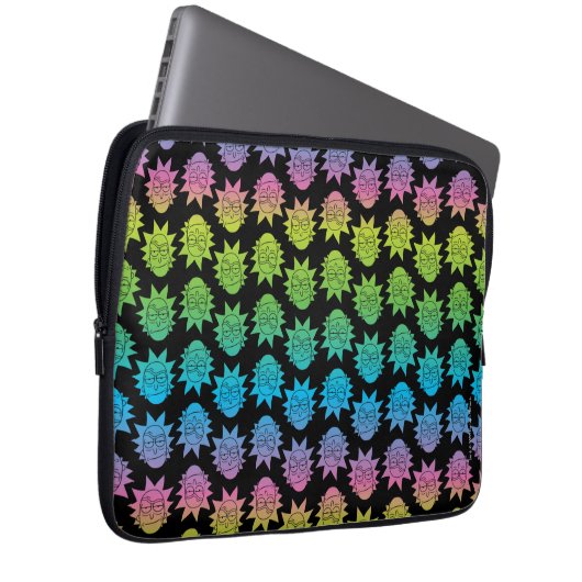 RICK UND MORTY™ | Rainbow Rick Head Laptopschutzhülle (Vorne Rechts)