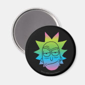 RICK UND MORTY™ | Rainbow Rick Head Magnet (Vorderseite/Rückseite)