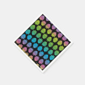 RICK UND MORTY™ | Rainbow Rick Head Serviette (Ecke)