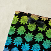 RICK UND MORTY™ | Rainbow Rick Head Strandtuch (Beispiel)