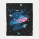 RICK UND MORTY™ | Raumfahrt Fleecedecke (Vorderseite)