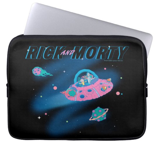 RICK UND MORTY™ | Raumfahrt Laptopschutzhülle (Vorderseite)