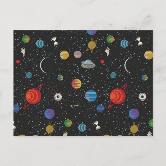 RICK UND MORTY™ | Raummuster Einladungspostkarte (Vorderseite)