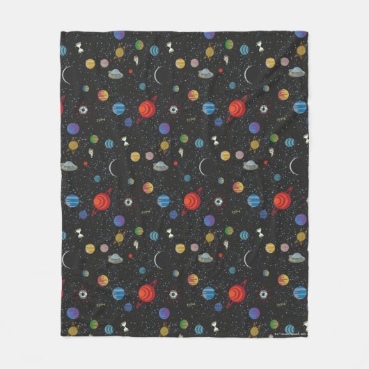 RICK UND MORTY™ | Raummuster Fleecedecke (Vorderseite)