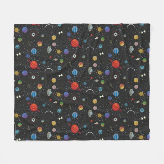 RICK UND MORTY™ | Raummuster Fleecedecke (Vorderseite (Horizontal))