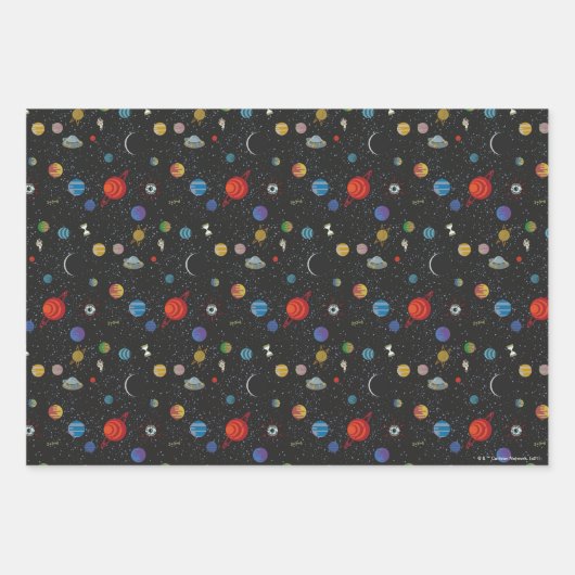 RICK UND MORTY™ | Raummuster Geschenkpapier Set (Vorderseite)