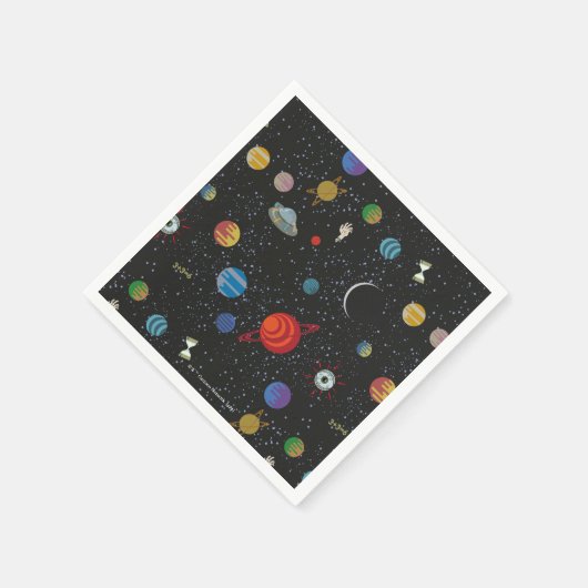 RICK UND MORTY™ | Raummuster Serviette (Ecke)