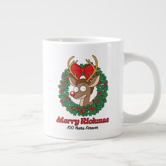 Rick und Morty | Reindeer Morty Merry Rickmas Jumbo-Tasse (Rechts)
