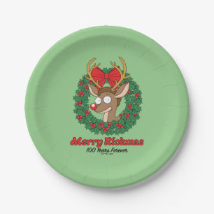 Rick und Morty   Reindeer Morty Merry Rickmas Pappteller