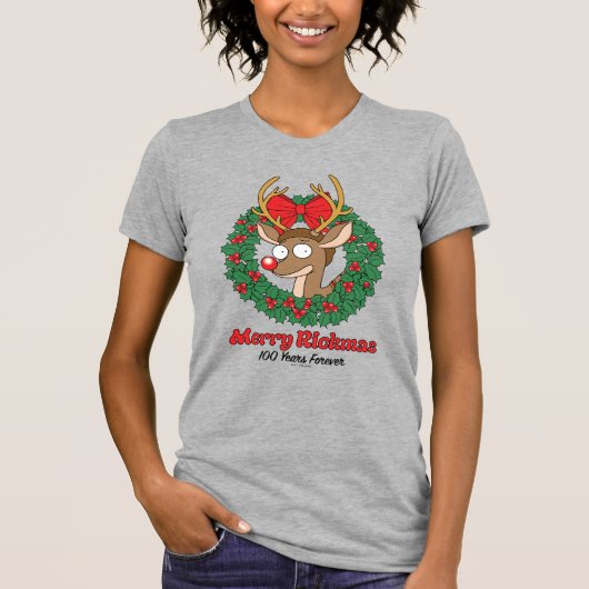 Rick und Morty | Reindeer Morty Merry Rickmas T-Shirt (Vorderseite)