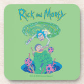 RICK UND MORTY™ | Rettung des Portals Getränkeuntersetzer (Vorderseite)