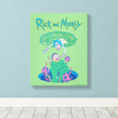 RICK UND MORTY™ | Rettung des Portals Leinwanddruck (Insitu (Holzboden))