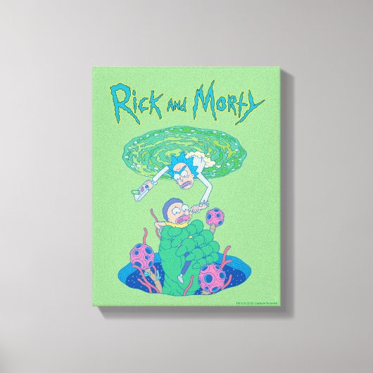 RICK UND MORTY™ | Rettung des Portals Leinwanddruck (Vorderseite)