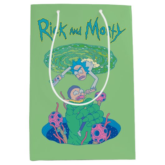 RICK UND MORTY™ | Rettung des Portals Mittlere Geschenktüte (Vorderseite)