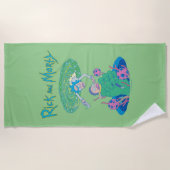 RICK UND MORTY™ | Rettung des Portals Strandtuch (Vorderseite)