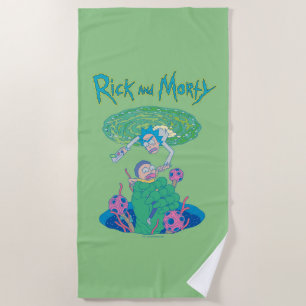 RICK UND MORTY™ Rettung des Portals Strandtuch