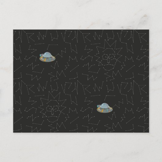 RICK UND MORTY™ | Rick Constellation Pattern Einladungspostkarte (Vorderseite)