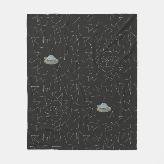 RICK UND MORTY™ | Rick Constellation Pattern Fleecedecke (Vorderseite)