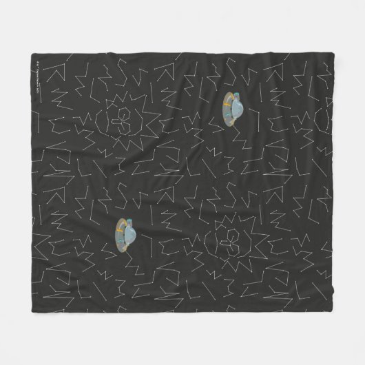 RICK UND MORTY™ | Rick Constellation Pattern Fleecedecke (Vorderseite (Horizontal))