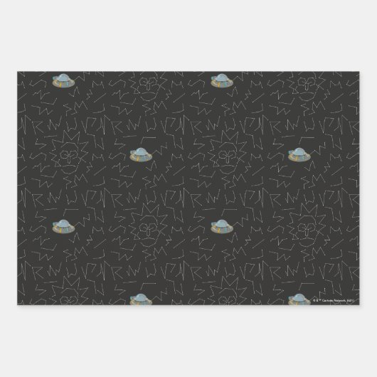 RICK UND MORTY™ | Rick Constellation Pattern Geschenkpapier Set (Vorderseite)