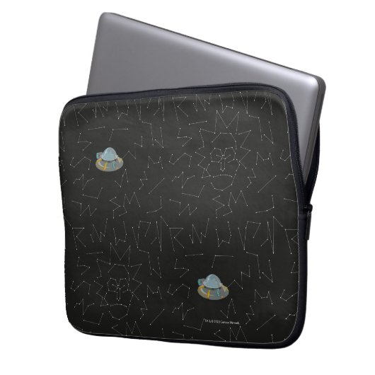 RICK UND MORTY™ | Rick Constellation Pattern Laptopschutzhülle (Vorderseite Links)