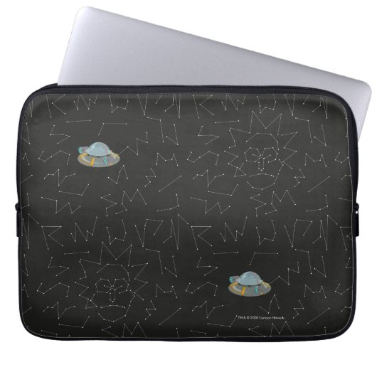 RICK UND MORTY™ | Rick Constellation Pattern Laptopschutzhülle (Vorderseite)
