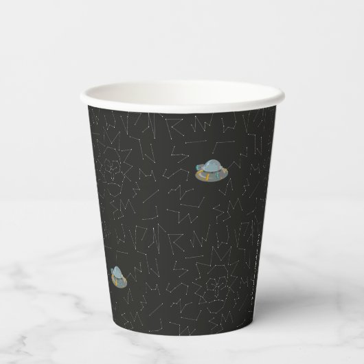 RICK UND MORTY™ | Rick Constellation Pattern Pappbecher (Rückseite)