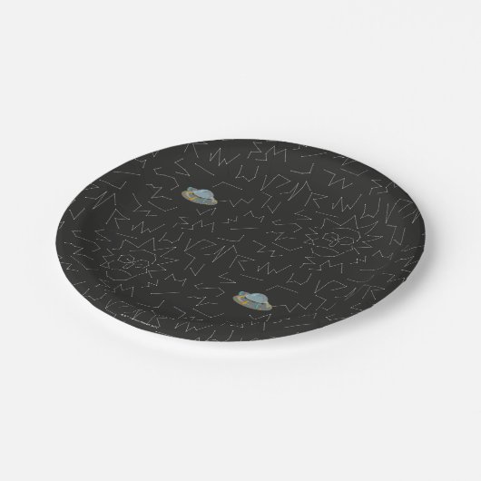 RICK UND MORTY™ | Rick Constellation Pattern Pappteller (Schrägansicht)