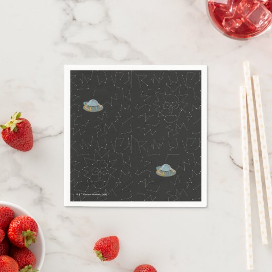 RICK UND MORTY™ | Rick Constellation Pattern Serviette (Beispiel)