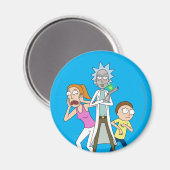 RICK UND MORTY™ | Rick, Morty und Summer Magnet (Vorderseite/Rückseite)
